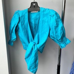 Faithful the brand linen crop top size xs